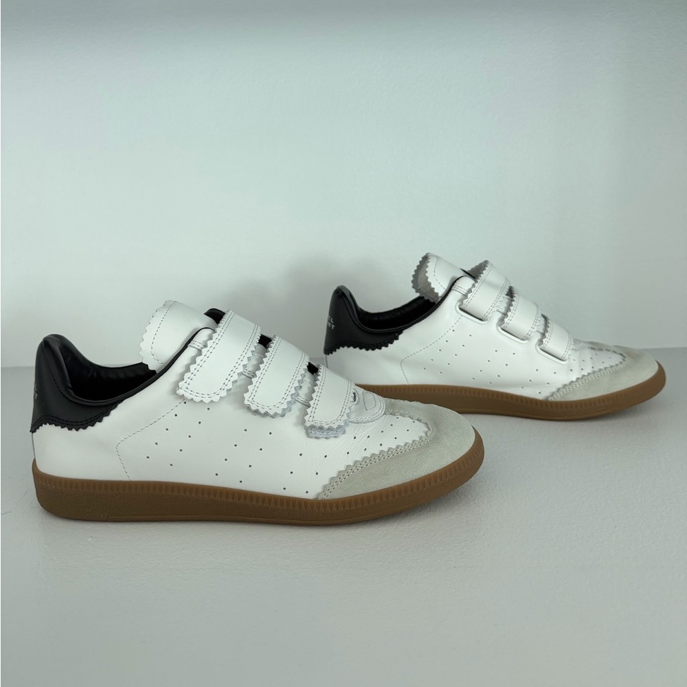 Isabel Marant Beth Perforated Low-Top Suede-Leather Sneakers
